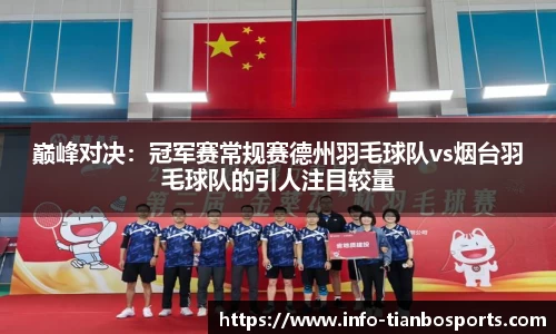巅峰对决:冠军赛常规赛德州羽毛球队vs烟台羽毛球队的引人注目较量